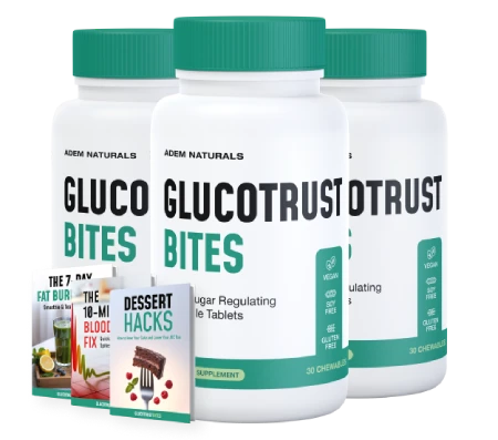How GlucoTrust Bites works - three bottle pack